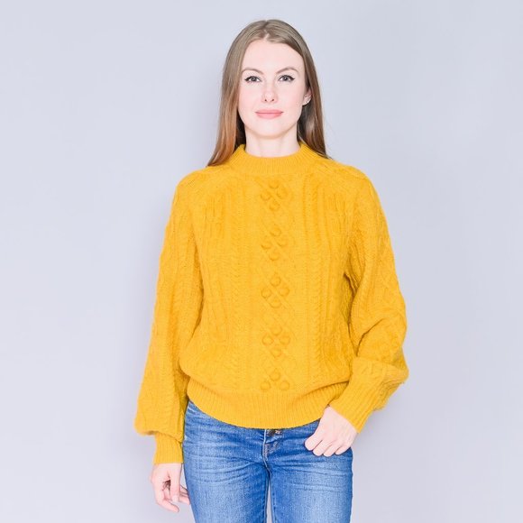 J. Crew Sweaters - DEMYLEE x J. CREW Wool Blend Mustard Knit Sweater